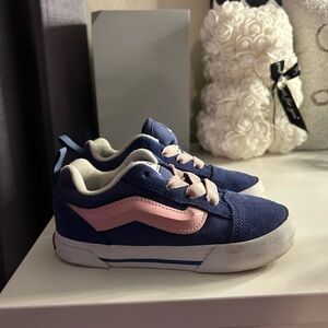 Vans Kids Navy and Pink Sneakers